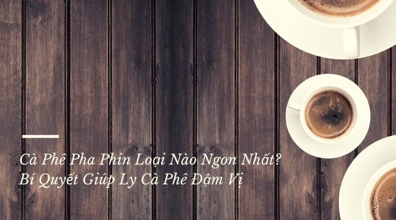 cà phê pha phin loại nào ngon nhất